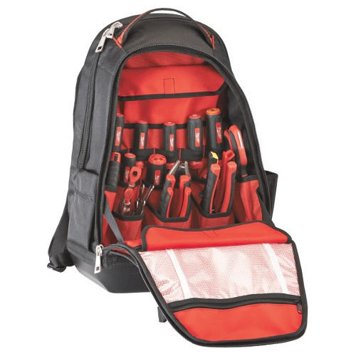 Mochila Porta Herramientas Milwaukee Base Reforzada 48228200 Color Rojo