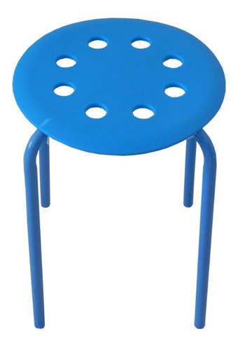 Banquito De Colores Metal Y Plastico Portatil Silla Banco
