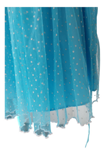 Vestido Nena Tul Turquesa Lunar Forrado Jona Michelle Talle5 (Usado)