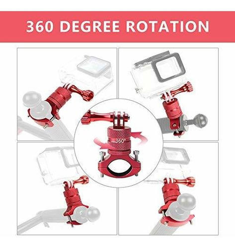 Soporte Bicicleta Montaña Para Gopro Hero Rotacion Grado Wj