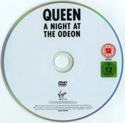 Dvd Queen - A Night At The Odeon - Hammersmith 1975 | Parcelamento