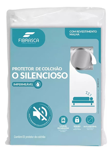 Protetor Colchão Capa Silencioso Imp. Casal 140x190 Fibrasca