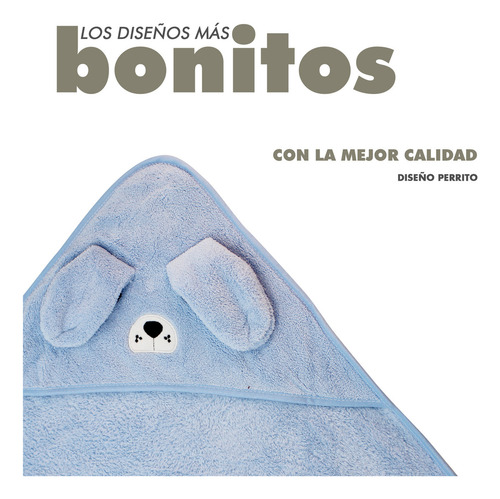 ..toalla De Baño Bebé Con Capucha Manta Suave Absorbente 0-3