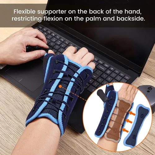 Willcom Munequera Con Ferula Espica Para El Pulgar, Soporte