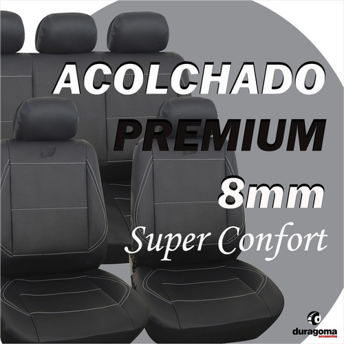 Funda Cubre Asiento Auto Todo Cuero Simil P/ Fiat Cronos