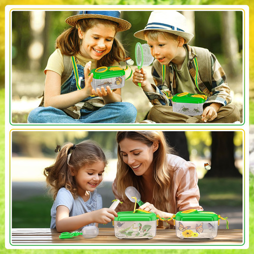Juego De 2 Atrapadores De Insectos Para Niños, Kit De