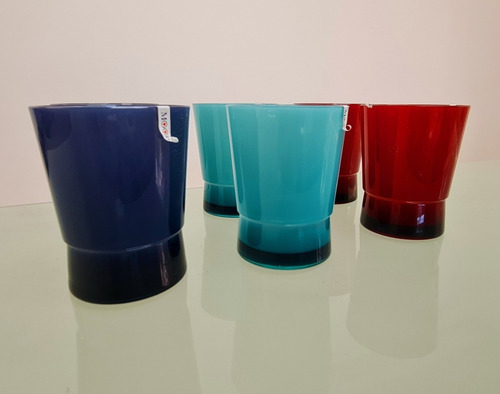 Imagen 3 de 5 de Vasos Cortos Tricolor. De Melamina. Excelente Calidad