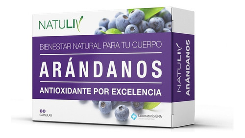 Natuliv Arándanos Antioxidante Por Excelencia 60 Capsulas Sabor Sin sabor