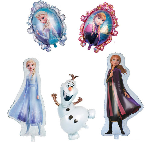 Kit De Globos De Frozen Elsa Para Decoración De Cumpleaños