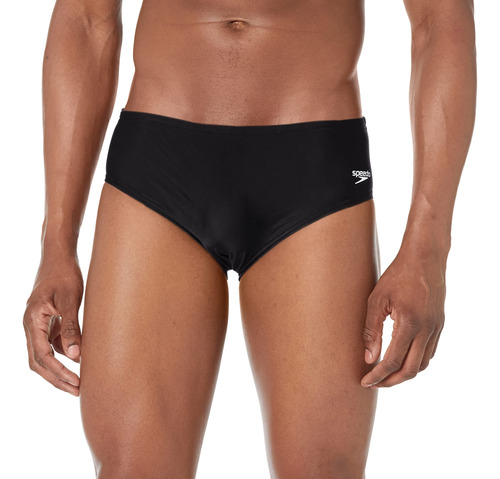 Speedo Bañador Licra Liso Para Hombre Negro 32