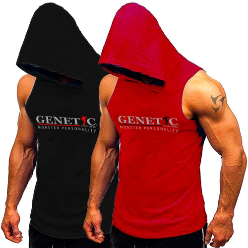 2 Musculosas C/ Capucha Training Genetic Monster Personality