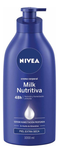 Crema Corporal Nivea Nutritiva Piel Extra Seca 1 Lt