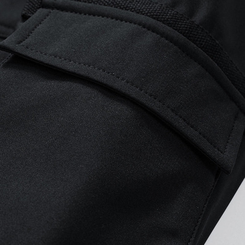 Jaqueta Masculina De Cor Sólida, Bolso De Lazer Com Zíper, R