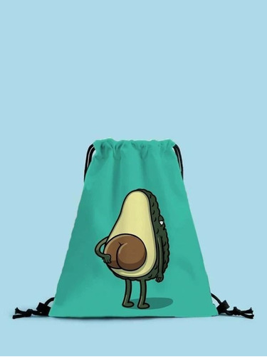 Mochila Con Cordón Con Estampado De Palta