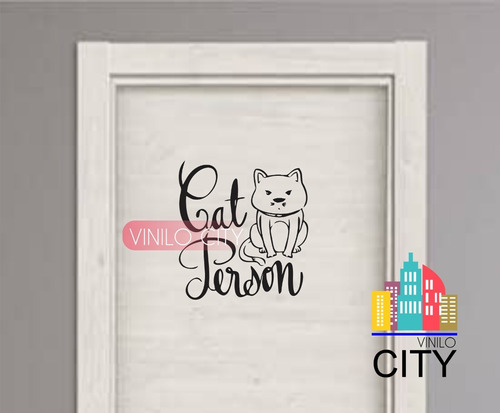 Vinil Decorativo Cat Person Gato 