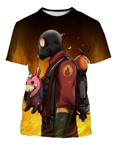 Camiseta De Manga Corta Con Estampado 3d Team Fortress 2