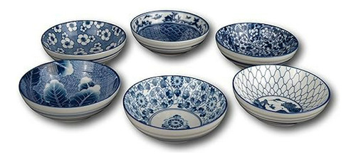 Juego De 6 Tazones De Porcelana China Y Japonesa Con 6 Cucha