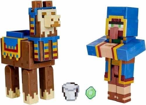 Wandering Trader And Llama Minecraft Mojang Studios Mattel