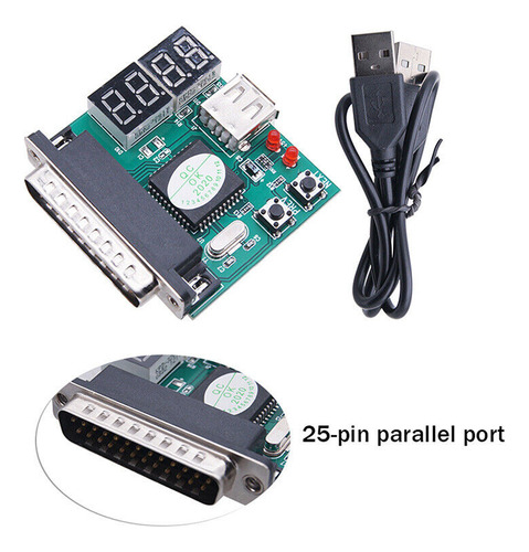 Tester Diagnostico Motherboard Usb Puerto Paralelo