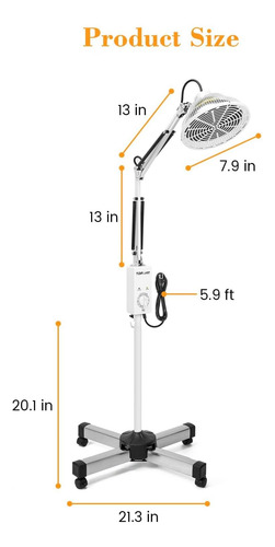 Lámpara De Calor Mineral Infrarrojo Tdp Far, Luz Infrarroja