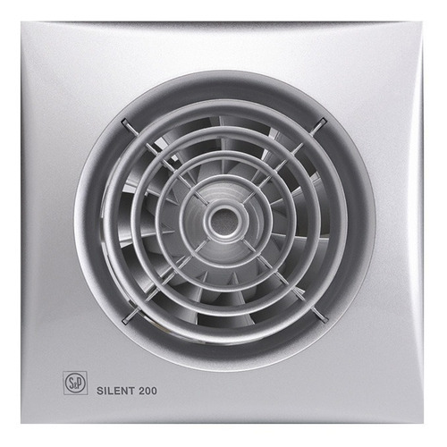 Extractor De Aire Baño Soler & Palau Silent 200 Cz Silver