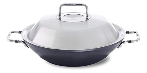 Sartén Wok Fissler Adamant De Aluminio (12 ) Con Tapa De Met