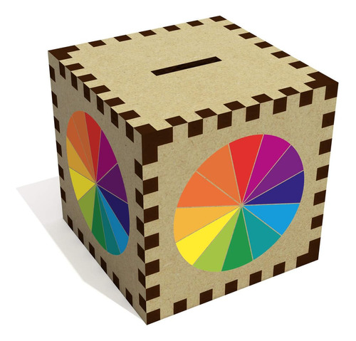 Colour Wheel Money Box/piggy Bank (mb)