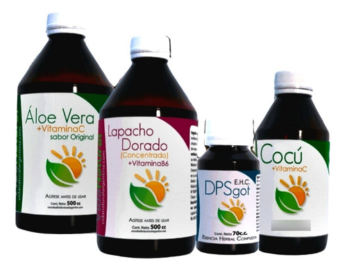 Plan Desintoxicante D-tox Aloe Vera + Lapacho + Cocu + Dps