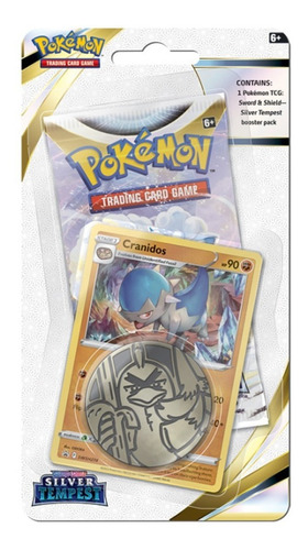 Pokemon Tcg Silver Tempest Cranidos Pack Coin Ingles