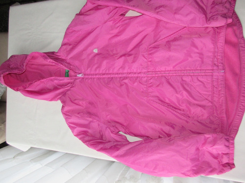 Campera Con Polar Por Dentro, Para Nena, Marca Benetton Ital