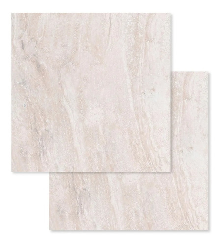 Imagen 1 de 5 de Porcelanato San Lorenzo Travertino Crema 58x58 Simil Marmol
