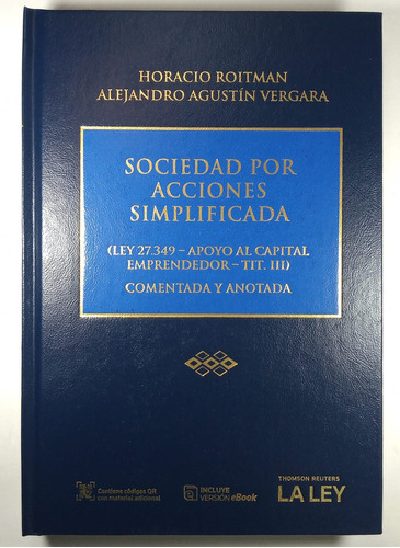 Sociedades Por Acciones Simplificada - Roitman, Horacio