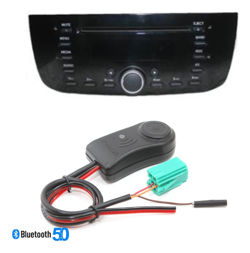 Interface Bluetooth Aux Para Cd Original Fiat Brinde Chaves