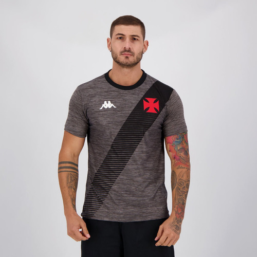 Camisa Kappa Vasco Supporter Mixed Preta