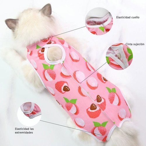 Imagen 4 de 7 de Fajas Postoperatorias Para Gato Y Perro Chaleco Mascotas