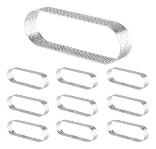 Paquete De 10 Anillos Ovalados Para Tartas, Anillos