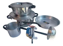 Comprar Cacerolas Aluminio Set 2 Cacerolas Sarten Jarro Y Utensilios