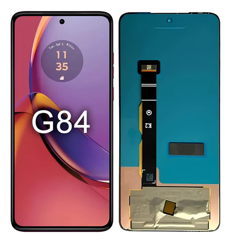 Sjpm Tela Display Touch Frontal Para Moto G84 Sem Aro