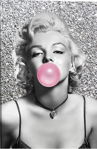 Cuadro Canvas Marilyn Monroe Arte Deco Chicle Pop Moderno