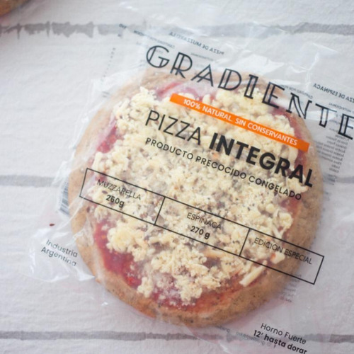 Imagen 1 de 5 de Pizza Chica De Muzzarella Congelada Gradiente X 260gr
