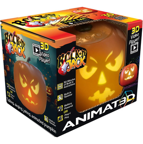 Calabaza Animada Que Habla Con Proyector Y Altavoz Halloween