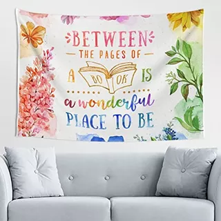Between The Pages Wall Tapestry Classic For Bedroom, Do...
