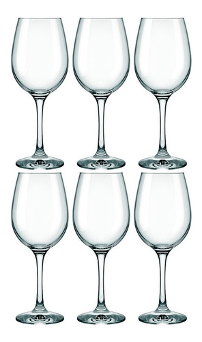 Imagen 1 de 4 de Copa Vidrio Vino Tinto Barone 385 Ml. Kit X 6
