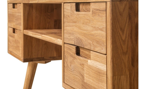 Imagen 6 de 7 de Escritorio De Madera 100% Maciza De Roble Ref: Maciza77