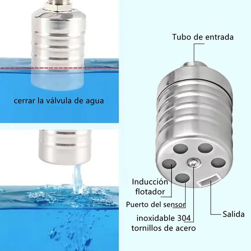 Válvula De Nivel De Agua Automática Acero Inoxidable+ Fuelle