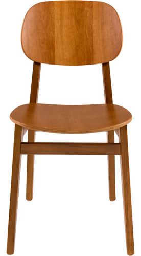 Cadeira de jantar Tramontina London sem braços, estrutura de cor  amêndoa, 1 unidade