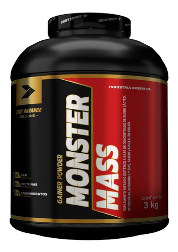 Imagen 3 de 7 de Whey Protein X 3kg + Mass Gainer X 3 Kg. Body Advance