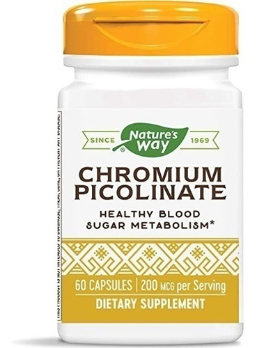  Nature's Way | Chromium Picolinate | 200mcg | 60 Capsules