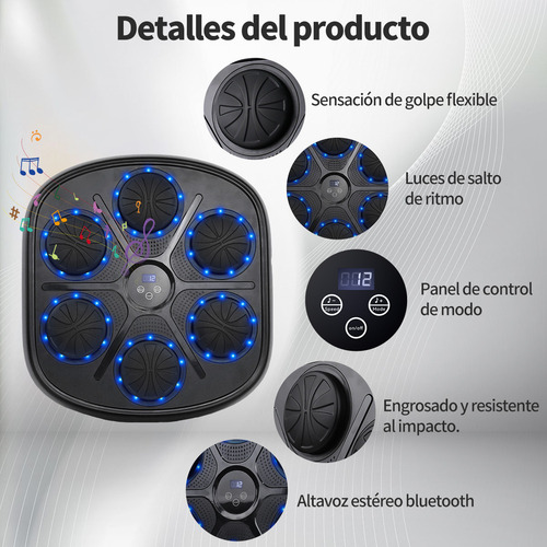 Máquina De Boxeo Musical Kimwood Inteligente Profesional Con Patalla
