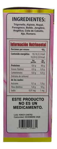 Tónico Sin Colitis 1 Litro 100% Natural
